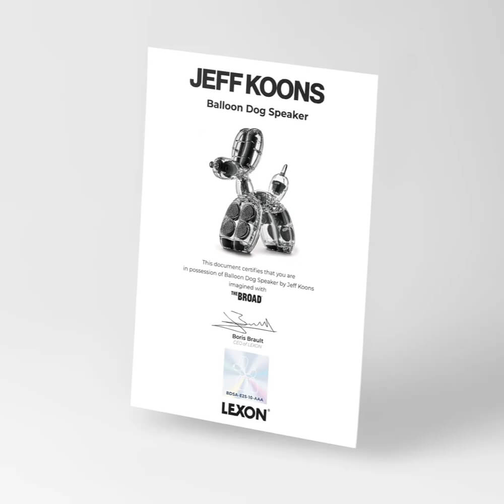 ลำโพงตั้งโต๊ะ LEXON BALLOON DOG SPEAKER BY JEFF KOONS เสียงรอบทิศ 360 องศา